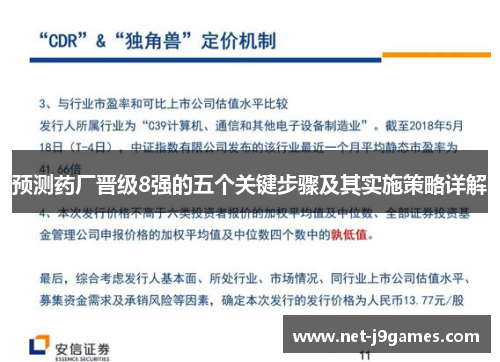 预测药厂晋级8强的五个关键步骤及其实施策略详解 预测药厂晋级8强的五个关键步骤及其实施策略详解