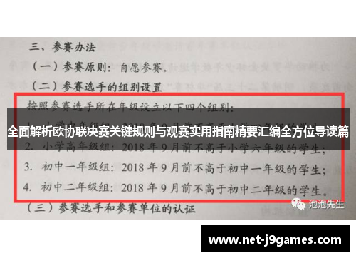 全面解析欧协联决赛关键规则与观赛实用指南精要汇编全方位导读篇