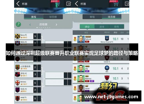 如何通过深圳超级联赛晋升职业联赛实现足球梦的路径与策略